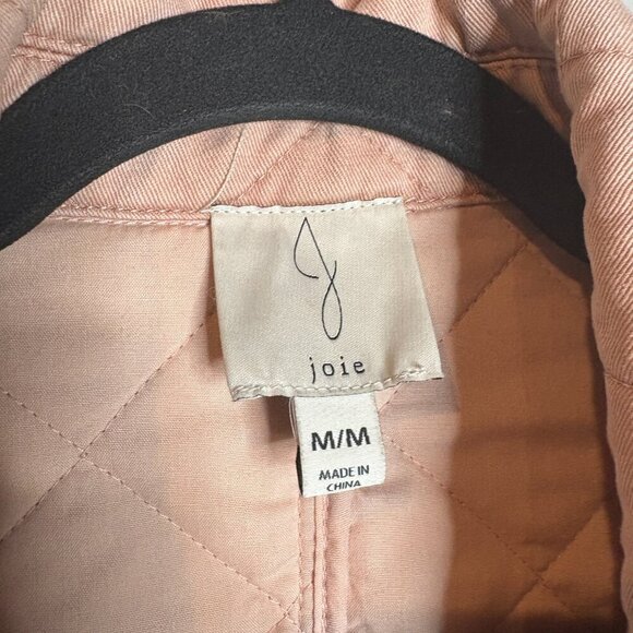 Joie light pink quilted shacket - Picture 3 of 5